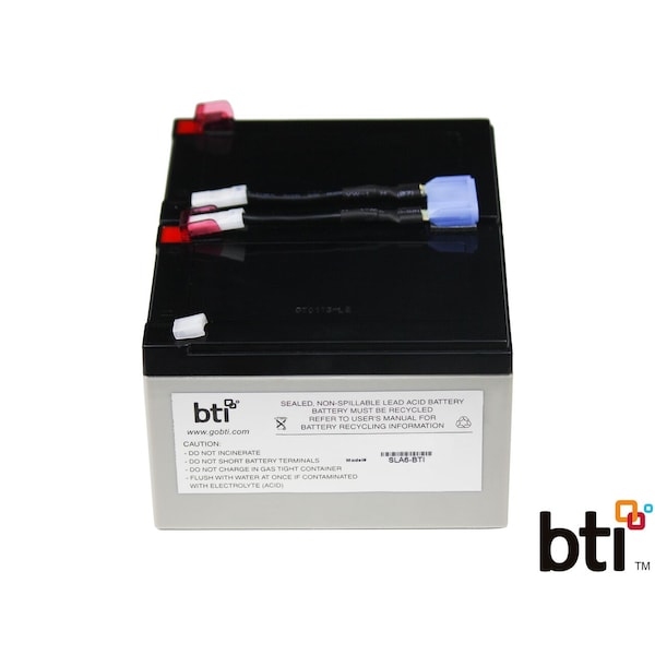 Battery Technology BTI Replacement Battery RBC6 for APC - UPS Battery - Lead Acid - Compatible APC UPS SMT1000C RBC6-SLA6-BTI - main